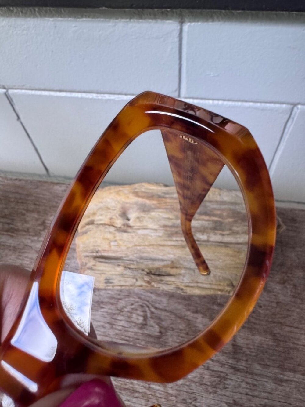 Gucci GG1917S Eyeglass Frames Women 56-21-140 Brown Tortoise Italy RX - Picture 8 of 9